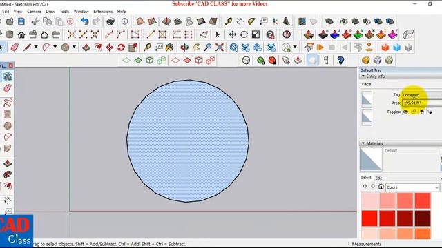 Sketchup measure perimeter of a circle смотреть онлайн
