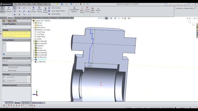 Solidworks part 15 revolve & mirror - CJJ смотреть онлайн