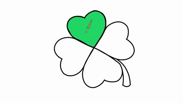 How To Draw A FOUR LEAF CLOVER 🍀 Print Color Page 👇🔻🖨️ FREE [EASY DRAW] ❤️How To Draw Good Luck