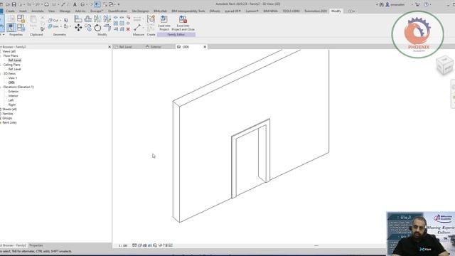 How to Model a Door Family in Revit Tutorial عمل فاميلي للباب في الريفيت смотреть онлайн