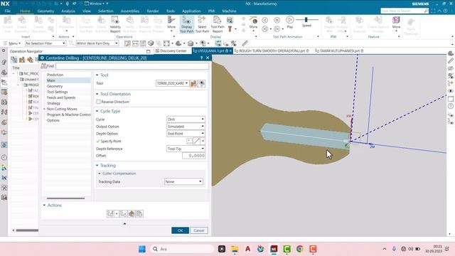 Siemens NX Torna CAM Uygulaması ve Post İşlemi смотреть онлайн