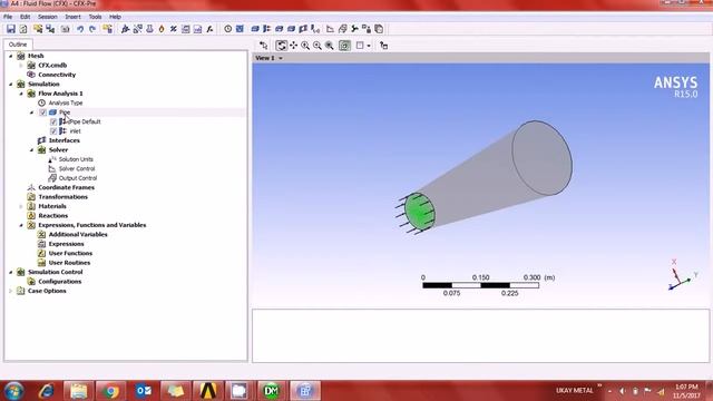 CFX Basics - Pipe Flow смотреть онлайн