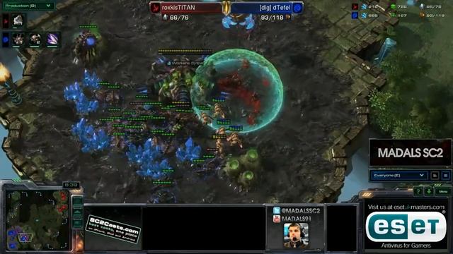HotS ESET HYPE dTefel v Titan - ZvP смотреть онлайн