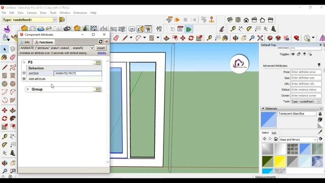 How to create dynamic components in sketchup | Sketchup tutorial | how to make a window in sketchup смотреть онлайн