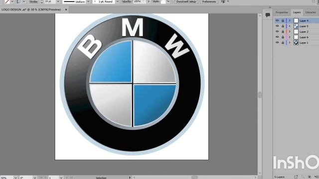 Logo Design #bmw #illustrator смотреть онлайн