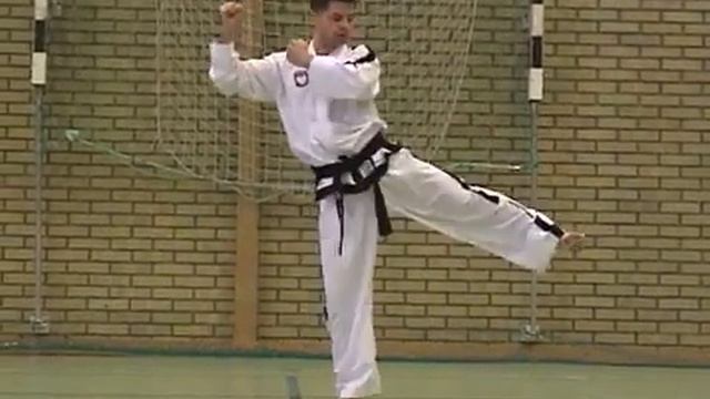 По Ун видео тхэквондо туль на Черный пояс 1 Дан, хьенг 36 движений, комплекс Po-Eun Tul спорт Sport смотреть онлайн