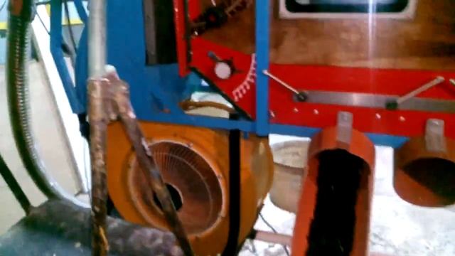 Гибкий шнек на воздушной веялке