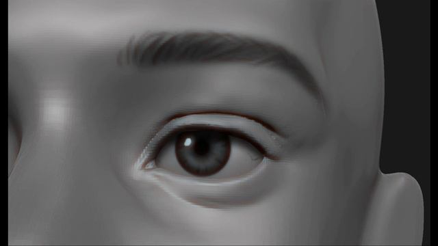 Sculpt eyes in Zbrush смотреть онлайн