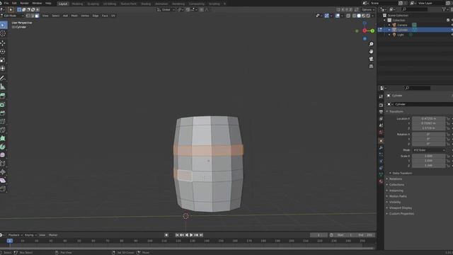 How to Make a Low-Poly Barrel - Blender 2.9 Tutorial смотреть онлайн