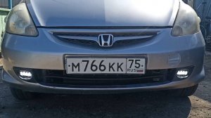 Как подключить противотуманки на Honda Fit даже если они не подходят