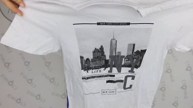 T-shirt New mens 3,Цена за кг: 26 евро, сток одежда оптом смотреть онлайн