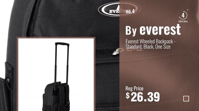 Top 10 On Wheels Adults Backpacks [2018 Best Sellers]: Bagiva School Backpack Wheels Durable Hiking смотреть онлайн