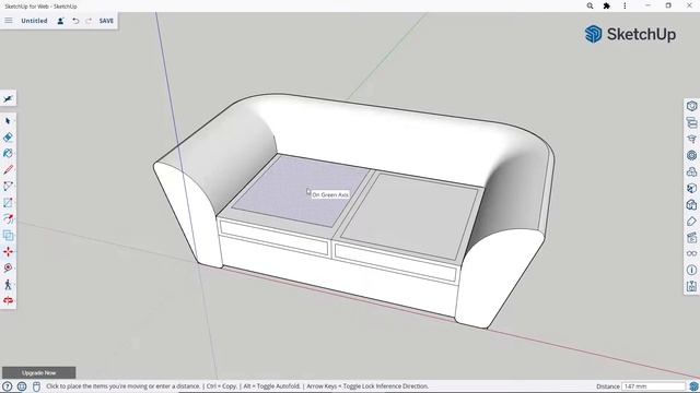 Sketchup Tutorial : SOFA Model - 08 смотреть онлайн