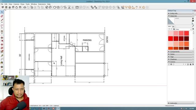 How to Import Sweet Home 3D Floor Plan into Google SketchUp Complete Tutorial step by step in Hindi смотреть онлайн