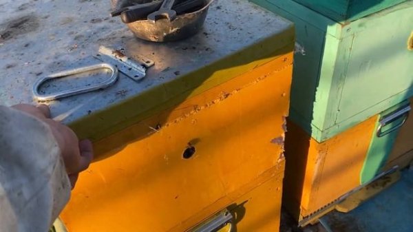 Выехали на пасеку , модули для ульев в деле