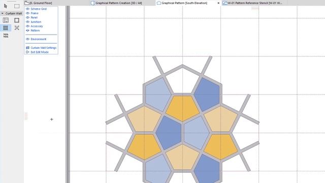 ARCHICAD 22 - Giydirme Cephe Aracı - Grafik Patern Tanımlama