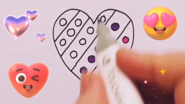 How to draw a Heart shape. Как нарисовать сердечку .yurakcha rasm qanday chiziladi.Fun4Kids смотреть онлайн