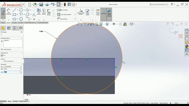 SOLIDWORKS EXERCISE #007 | Using Sketch Profile Creation, Extrude Cut | SOLIDWORKS TUTORIALS смотреть онлайн