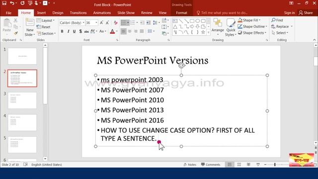 9 How To Change Case Of Text Convert to Capital Or Small Letters In PowerPoint In Hindi %E2%80%9 смотреть онлайн