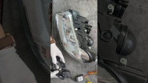 установка фар для passat B5 plus
