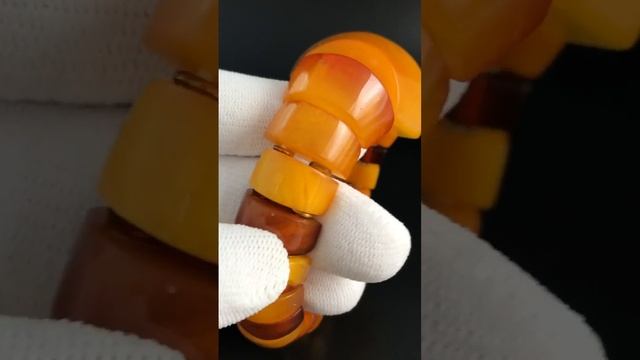 Старинный браслет из природного балтийского янтаря, СССР смотреть онлайн
