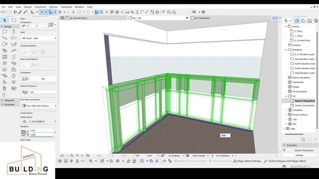 How To Design Curtain Window in L-Shape| ArchiCad смотреть онлайн