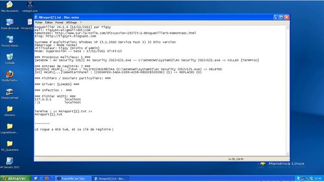 AV Security 2012 VS RogueKiller смотреть онлайн