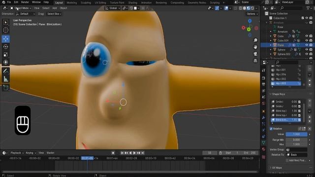 Blender Character Animation: Shape Keys смотреть онлайн
