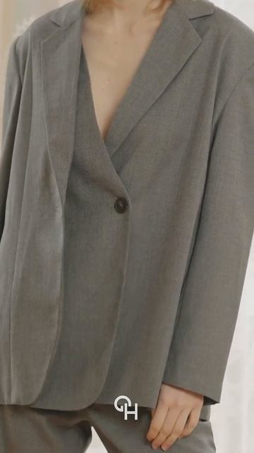 Single Button Wool Blend Blazer#video afordite смотреть онлайн
