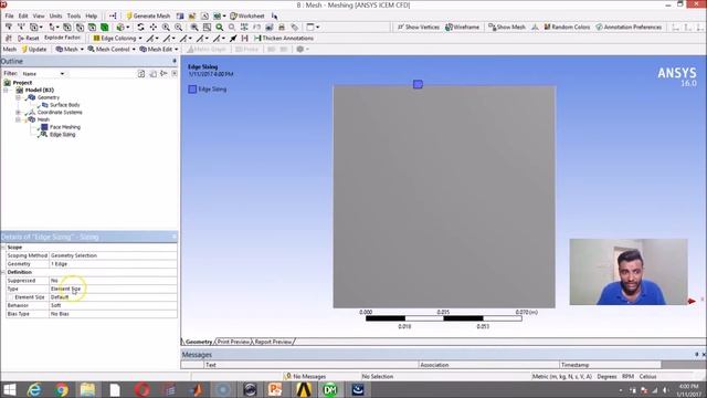 Edge and Face Sizing in Ansys || 2D Ansys Meshing - Part 2 || Lec 17 смотреть онлайн