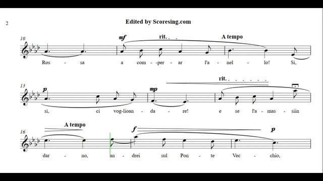 O Mio Babbino Caro (Puccini) Piano Accompaniment
