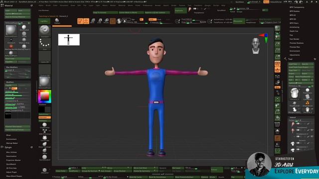 How to Render Better in Zbrush and BPR Render settings in Tamil by starkstefen смотреть онлайн