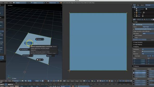 UVMapping a Plane in Blender смотреть онлайн