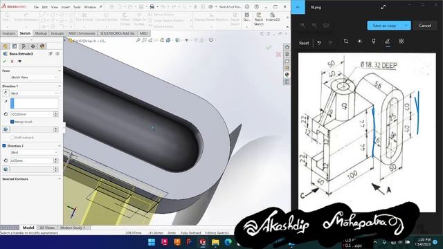 Ex 61 || solidworks || chapter 2 смотреть онлайн