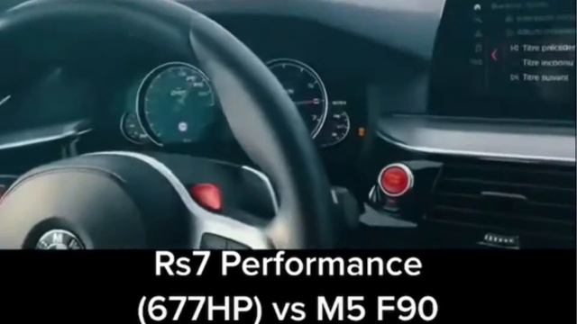 Audi rs7 vs Bmw m5 f90 смотреть онлайн