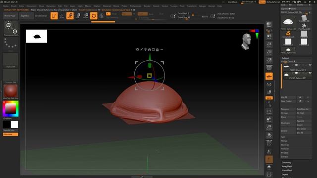 DYNAMICS / CLOTH SIMULATION in Zbrush 2021 смотреть онлайн