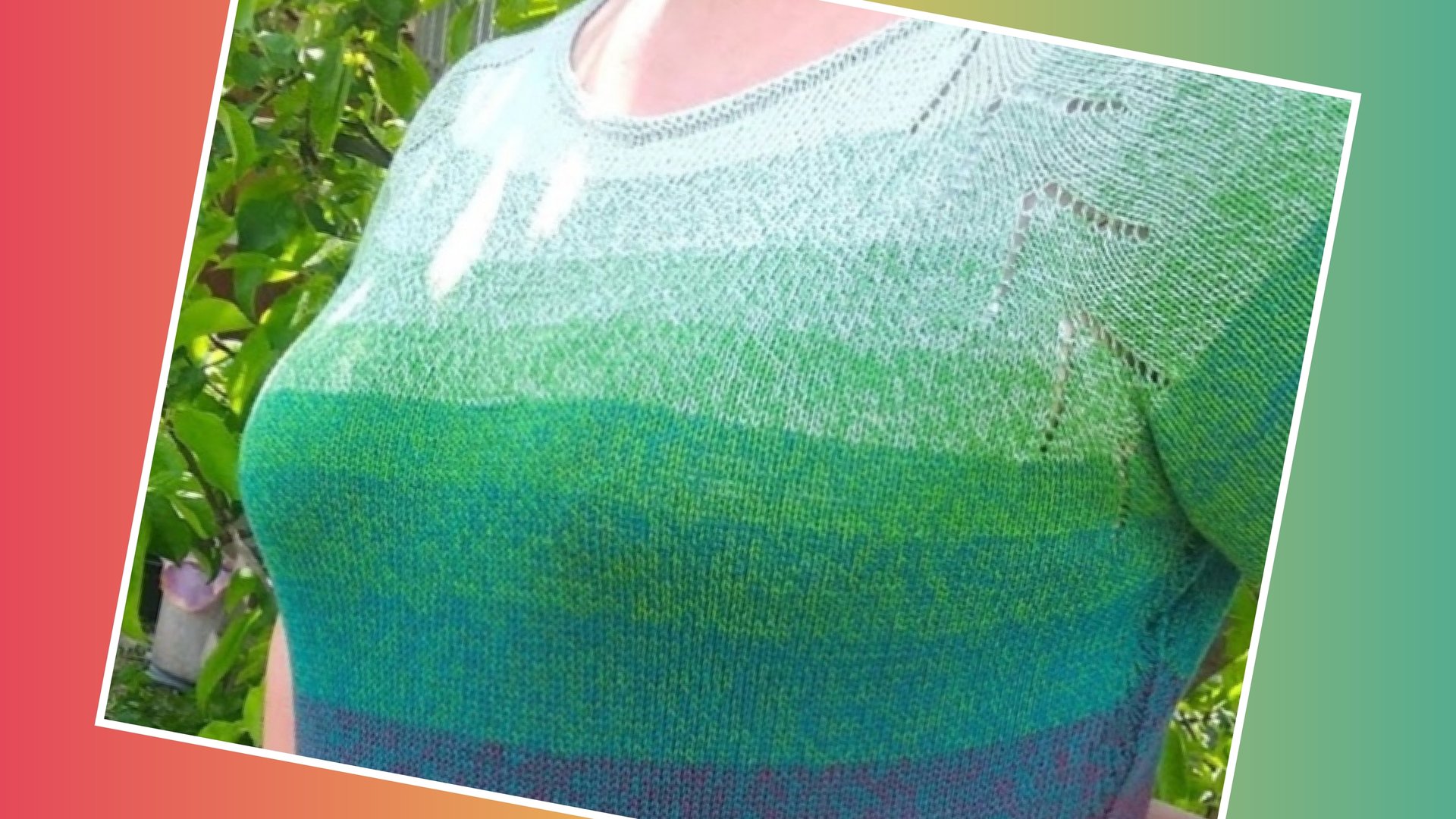 Красивая регланная линия "Ёлочка" 🧶 смотреть онлайн