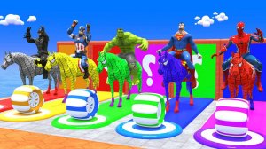 Мультики для детей. Мультики про разноцветных животных для малышей. Детские мультики про лошадок