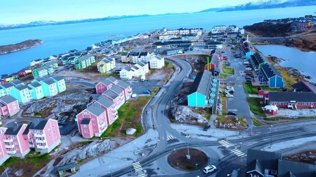 NUUK CITY GREENLAND DRONE FOOTAGE | Pinoy in Greenland смотреть онлайн