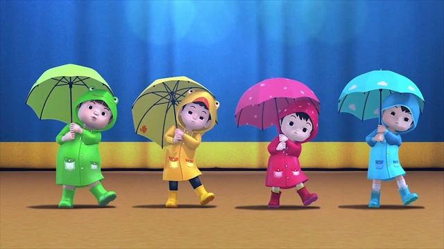 Английский язык для детей l учим звук l #11 Pitter Pattar Rain l убирается l Приключения Тайо смотреть онлайн