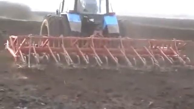 МТЗ 1221 и культиватор КНС 6,3