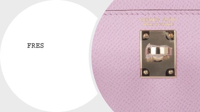 Hermes Kelly 20 Sellier Mini Kelly II Mauve Epsom Permabrass Hardware • MIGHTYCHIC • смотреть онлайн