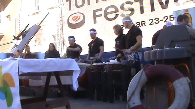Sushi & Tuna Festival, Zadar 2015 01 24, Kiyo Kito Taiko: Yataibayashi Rjudzsintaiko смотреть онлайн