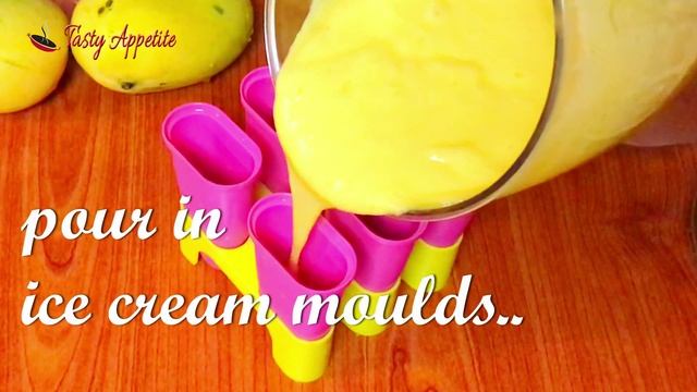 Mango Ice Cream Recipe | Mango Popsicle | Homemade Ice Cream Recipe