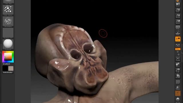 Alien/monster/whatever bust created in zbrush 4.0 смотреть онлайн