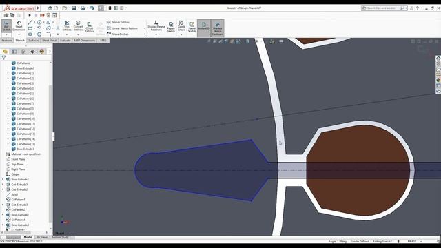 Creation of rotor geometry in SOLIDWORKS (Test, Disassembly, and FEA of a Single-Phase IM #3) смотреть онлайн