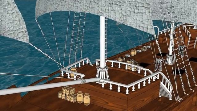 google sketchup 3d models - pirate ship смотреть онлайн