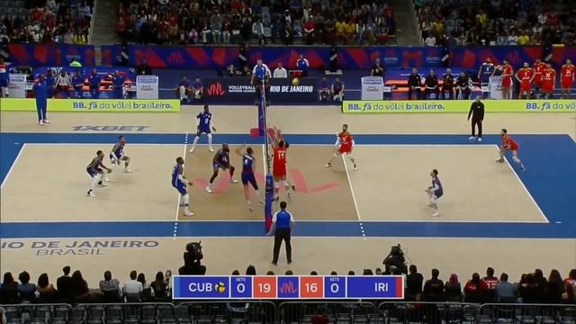 VOLLEYBALL NATIONS LEAGUE 2024 | Smart movement in Iran vs Cuba match смотреть онлайн
