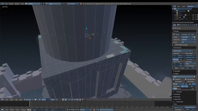 Blender: Sand Castle Modelling Timelapse смотреть онлайн