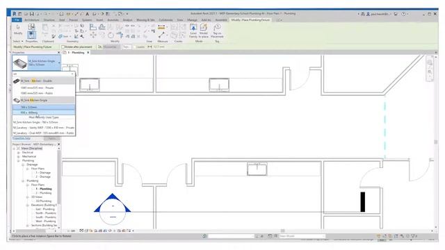 Revit MEP - Adding Plumbing Fixtures and Equipment смотреть онлайн